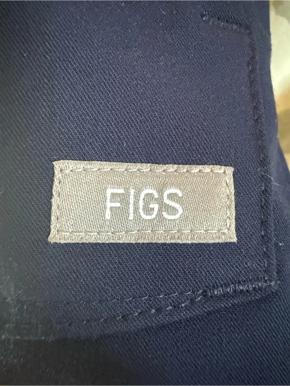 FIGS Women's Bellery Scrub Jacket Navy Blue Full Zip Bomber Medical Size Small